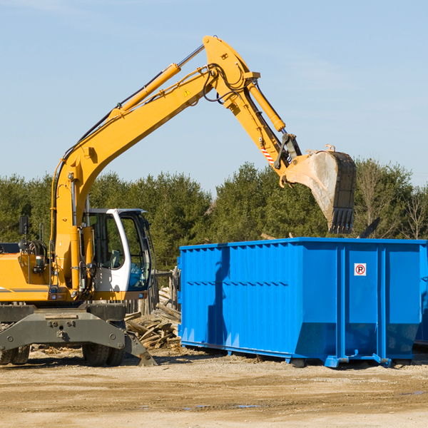 are there any restrictions on where a residential dumpster can be placed in Sibley IA